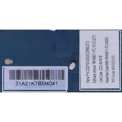 MAIN FUENTE NUEVA PARA TV ATVIO / NUMERO DE PARTE MB-M9011-P-CL-0001 / 31A21K7BM4041 / VERSION:  RK.M9011-FC-10.5.0.2273 / PANEL C320Y20-G5(XCG5N0LS75) / GD31A21K7B / MBA-RKM9011-P-CL-0001 / 2021-11-19 / MODELO ARK3216iLED - Imagen 2